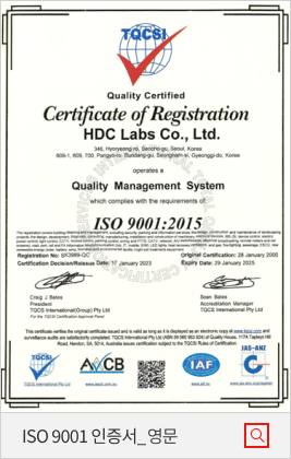 ISO 9001 인증서_영문