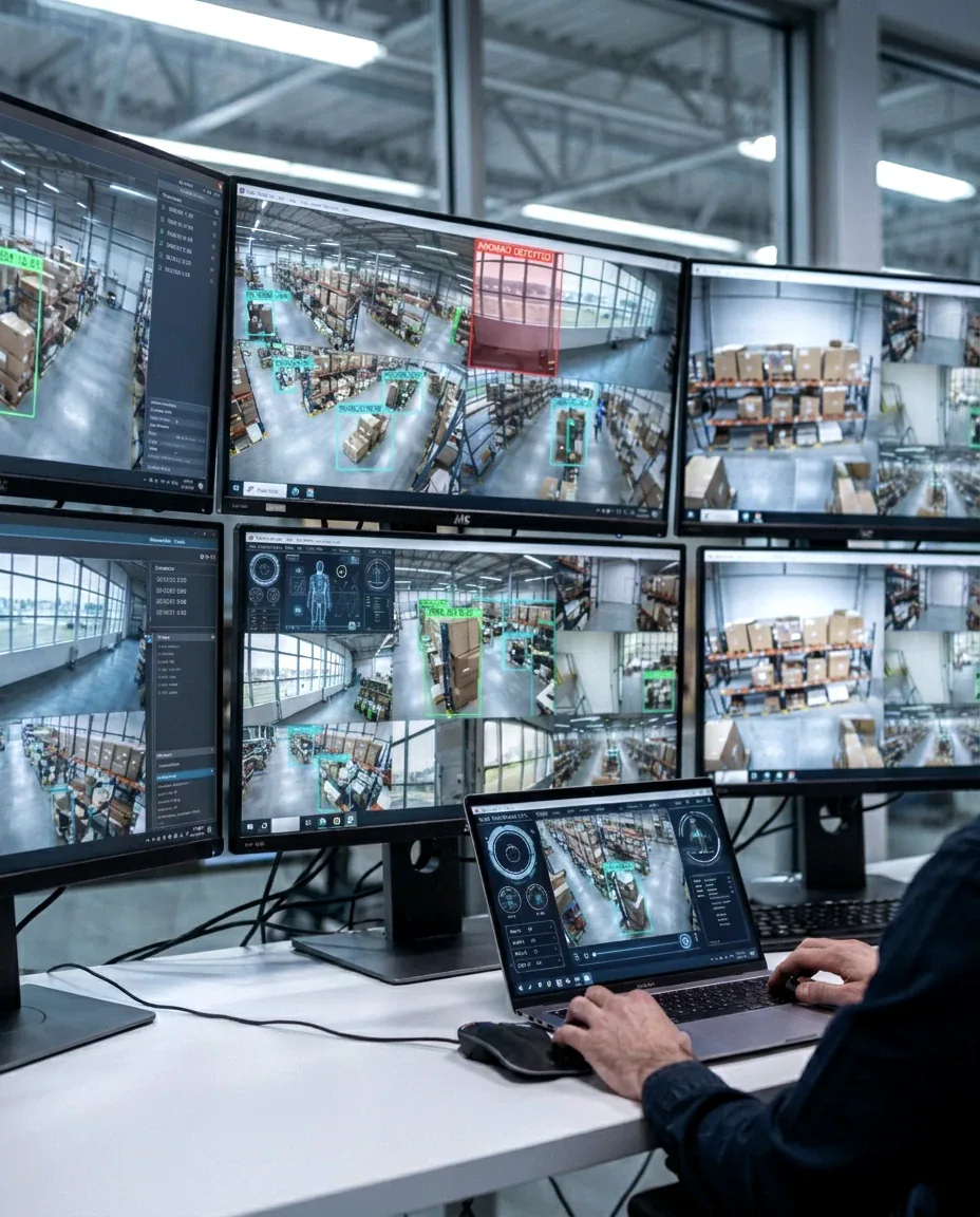 AI safety monitoring through facility CCTV