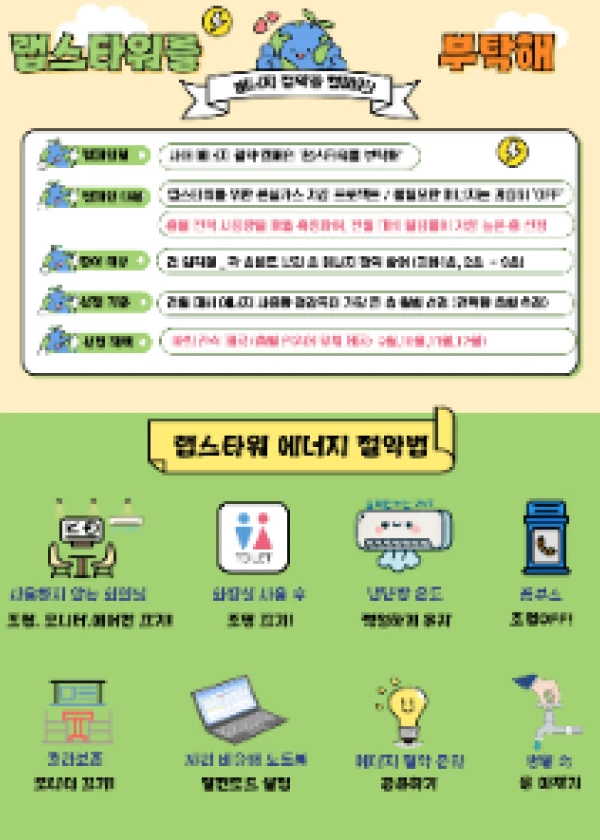 Energy conservation campaign poster